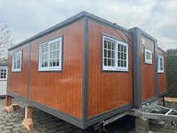 2024 mobiele woonunit / tiny house met twee slaapkamers en keuken hout motief 36m2 - afbeelding 45 van  64