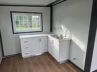 2024 mobiele woonunit / tiny house met twee slaapkamers en keuken steen motief antraciet - afbeelding 16 van  64