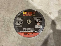 2024 onex german style ox-115 staal slijpschijf (100x) - afbeelding 3 van  5