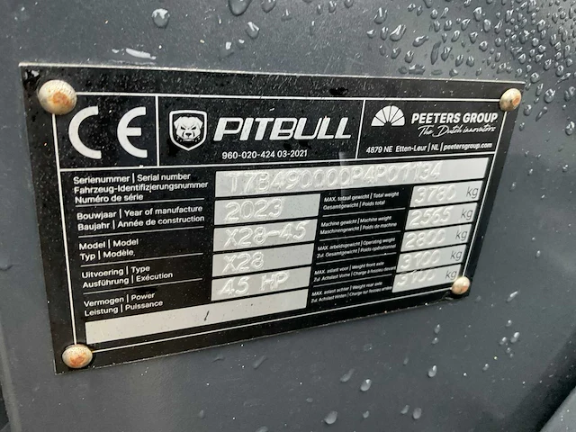 2024 pitbull x28-45crt shovel - afbeelding 9 van  17