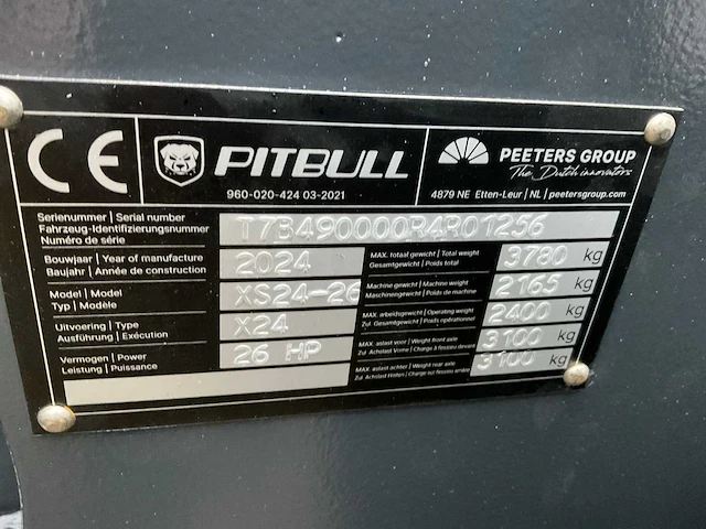 2024 pitbull xs24-26v shovel - afbeelding 16 van  23