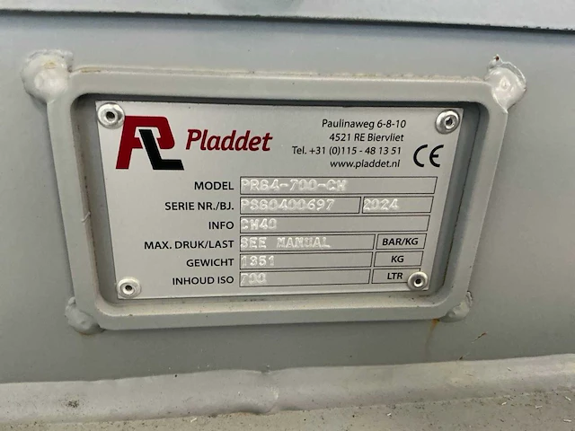 2024 pladdet prg4-700-cw draai kantel stuk - afbeelding 7 van  15