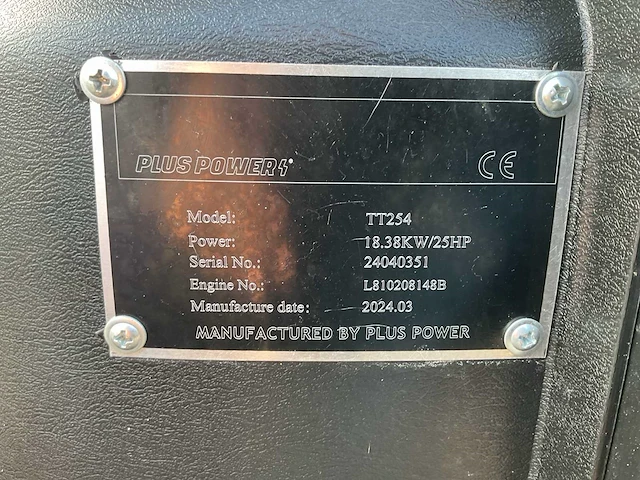 2024 plus power tt254 minitractor - afbeelding 4 van  12