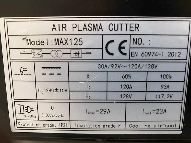 2024 powertherm max125 plasmasnijmachine - afbeelding 9 van  17