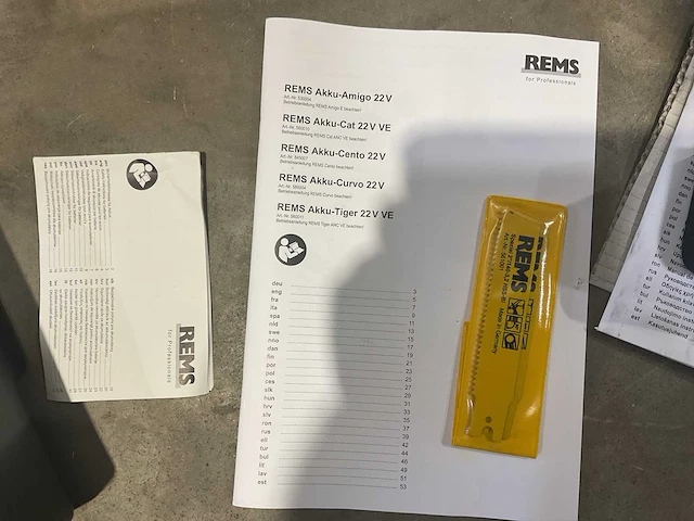 2024 rems akku-tiger 22v accu reciprozaag - afbeelding 5 van  7