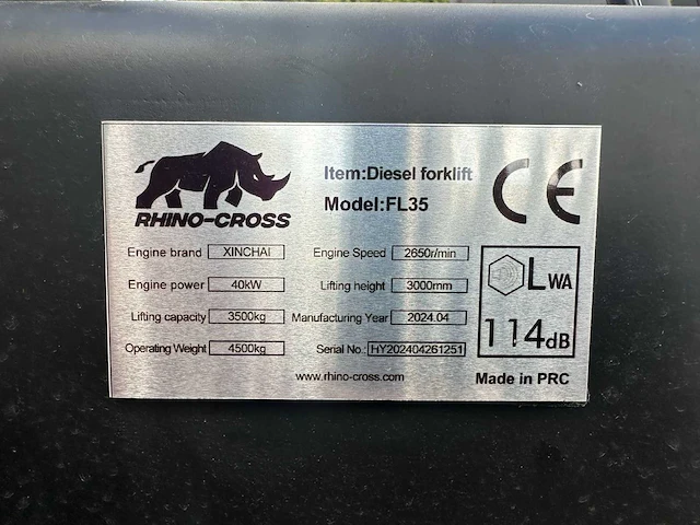 2024 rhino-cross fl35 vorkheftruck - afbeelding 15 van  22