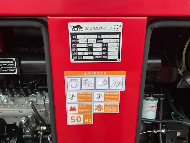 2024 rhino-cross ve-130 noodstroomaggregaat generator - afbeelding 18 van  23