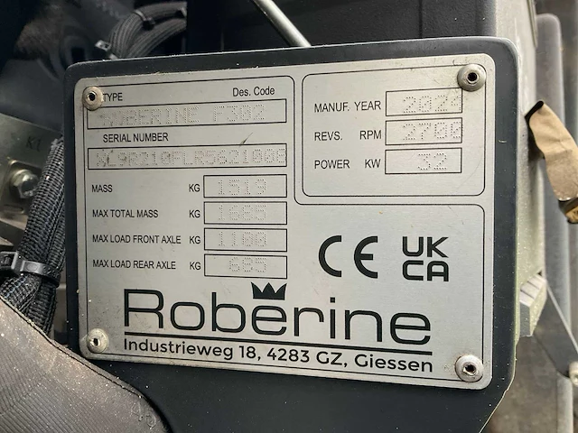 2024 roberine f302 maaimachine - afbeelding 13 van  34