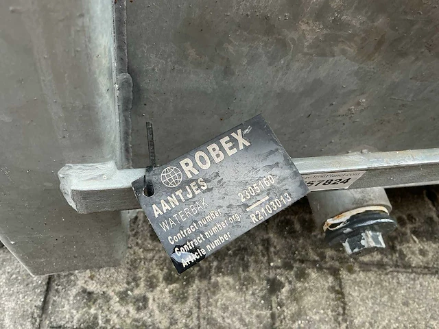 2024 robex 2305160 mestcontainer/waterbak gegalvaniseerd - afbeelding 13 van  20