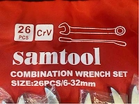 2024 samtool 26 delig steek en ringsleutel set - afbeelding 2 van  3