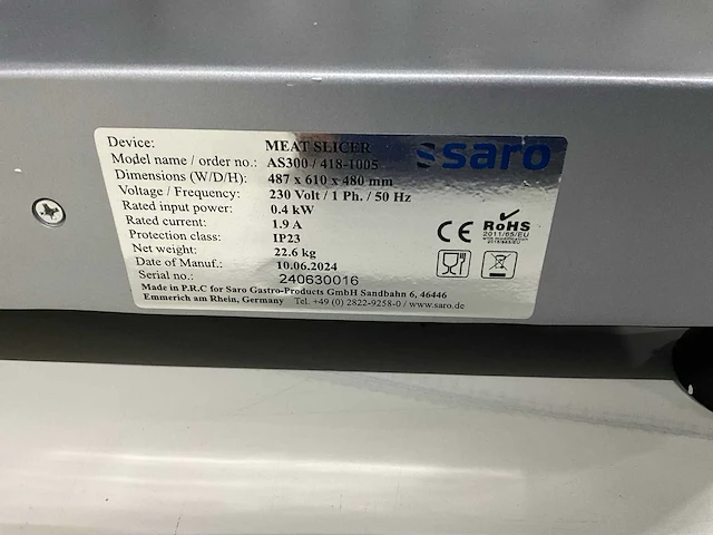 2024 saro as300 snijmachine - afbeelding 9 van  9