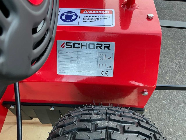 2024 schorr mini trencher rr600gf grond freesmachine - afbeelding 8 van  9