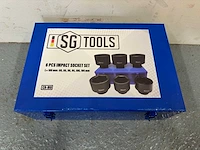 2024 sg tools cr-mo 6st krachtdoppenset - afbeelding 1 van  3