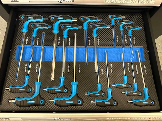 2024 sg tools xl model blue gereedschap wagen gevuld - afbeelding 3 van  17