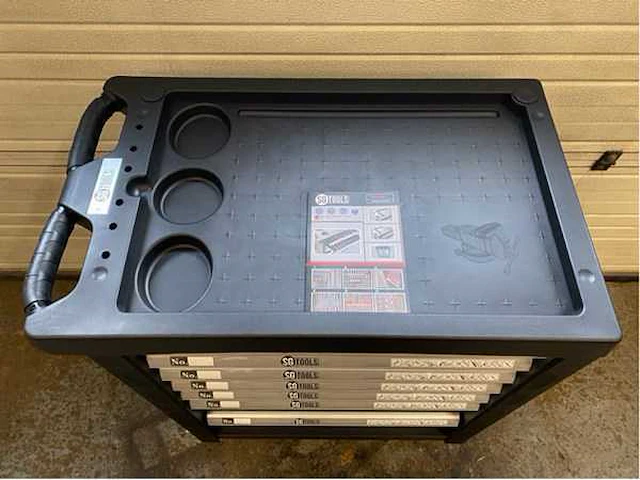 2024 sg tools xl model red gereedschap wagen gevuld - afbeelding 5 van  11