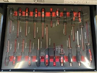 2024 sg tools xl model red gereedschap wagen gevuld - afbeelding 9 van  11