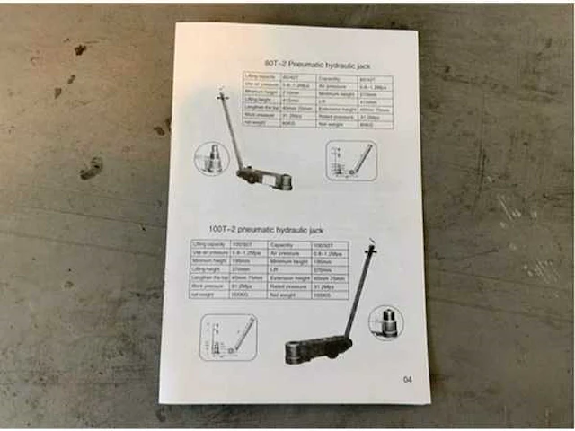 2024 stahlgruppe hydraulische krik 80t pnm garagekrik - afbeelding 10 van  11