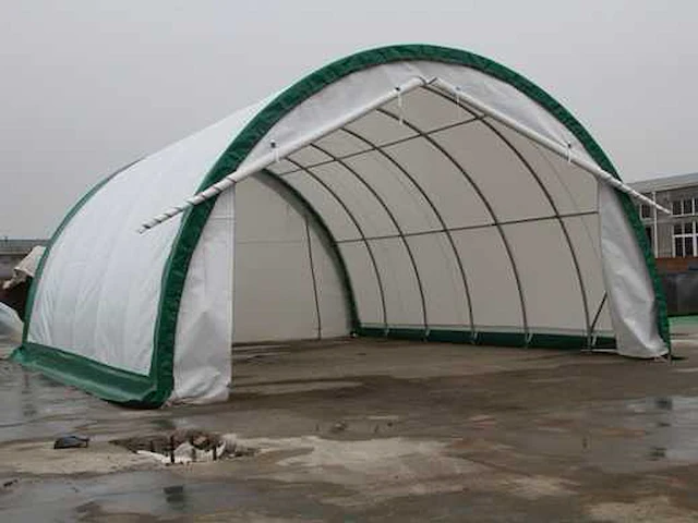 2024 stahlworks 12,8x6,1x3,66 meter opslagshelter / garagetent - afbeelding 1 van  6