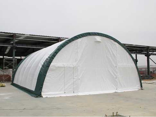 2024 stahlworks 12x9,15x4,5 meter opslagshelter / garagetent - afbeelding 1 van  6