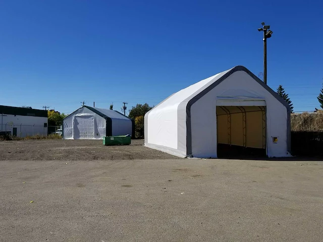 2024 stahlworks 18,3x10x5,2 meter opslagshelter / garagetent - afbeelding 5 van  9