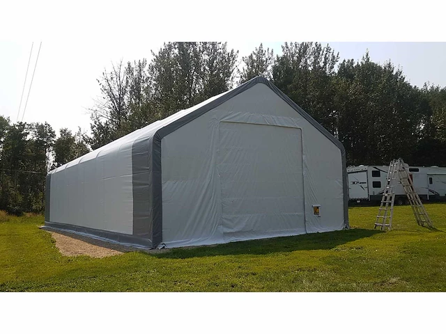 2024 stahlworks 18,3x9,15x6,1 meter opslagshelter / garagetent - afbeelding 1 van  7