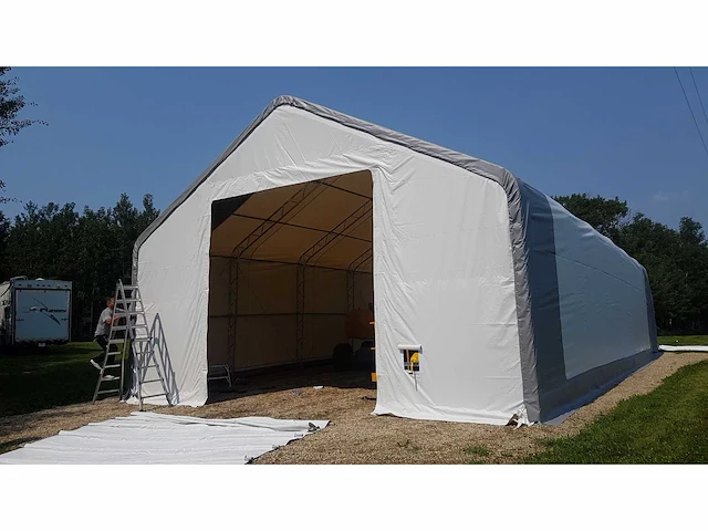 2024 stahlworks 18,3x9,15x6,1 meter opslagshelter / garagetent - afbeelding 4 van  7