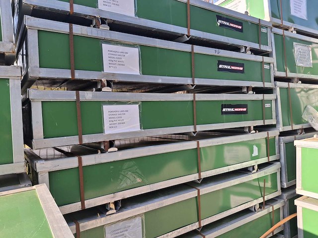 2024 stahlworks 20ft 6x6 meter shelter overkapping / tent tussen 2 containers - afbeelding 4 van  4