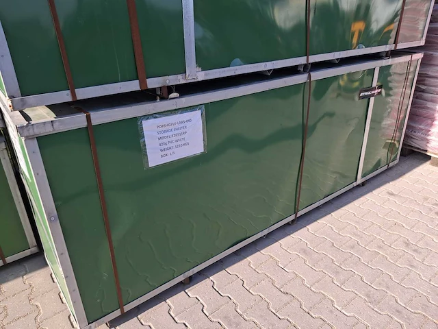 2024 stahlworks 20x9,76x4,58 meter opslagshelter / garagetent - afbeelding 2 van  10