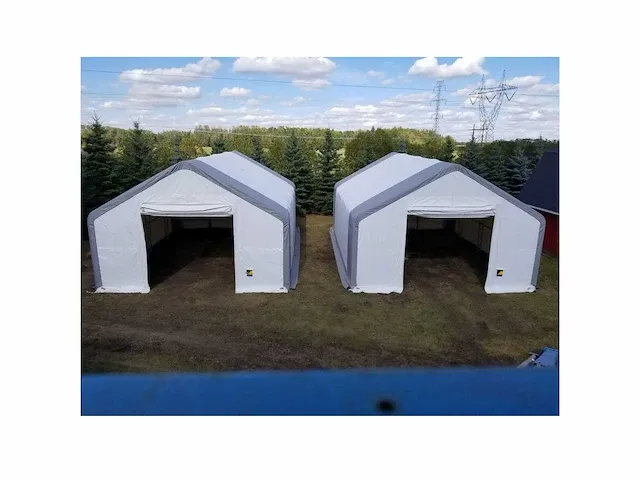 2024 stahlworks 24,4x9,15x6,1 meter opslagshelter / garagetent - afbeelding 3 van  12