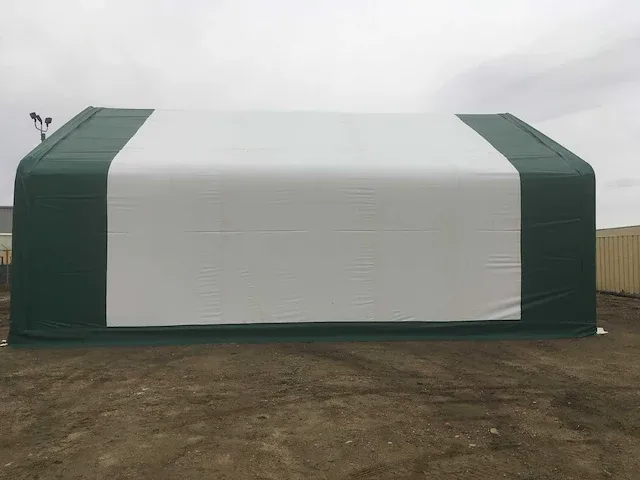 2024 stahlworks 24,4x9,15x6,1 meter opslagshelter / garagetent - afbeelding 7 van  12
