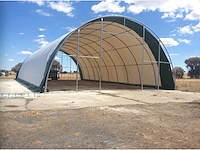 2024 stahlworks 24x12,20x6,1 meter opslagshelter / garagetent - afbeelding 2 van  4