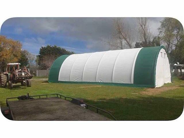 2024 stahlworks 24x12,20x6,1 meter opslagshelter / garagetent - afbeelding 3 van  4