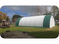 2024 stahlworks 24x12,20x6,1 meter opslagshelter / garagetent - afbeelding 3 van  4