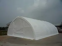 2024 stahlworks 26x9,76x4,58 meter opslagshelter / garagetent - afbeelding 1 van  9
