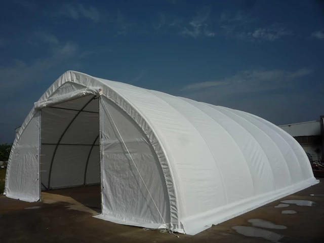 2024 stahlworks 26x9,76x4,58 meter opslagshelter / garagetent - afbeelding 3 van  9