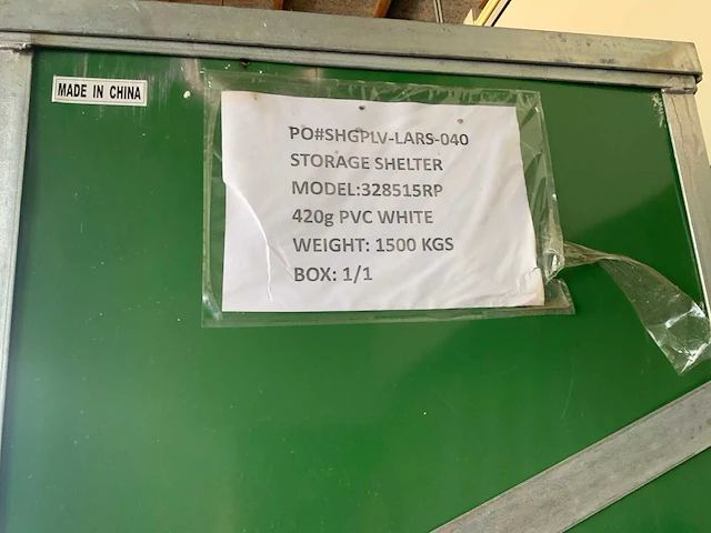2024 stahlworks 26x9,76x4,58 meter opslagshelter / garagetent - afbeelding 3 van  11