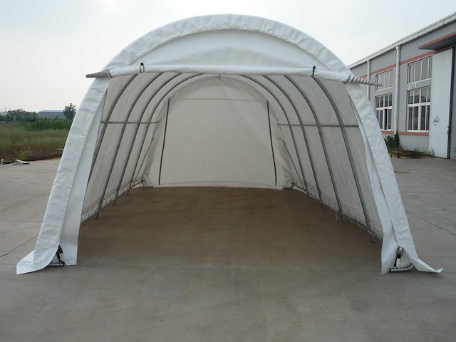 2024 stahlworks 6,1x3,66x2,44 meter opslagshelter / garagetent - afbeelding 2 van  8