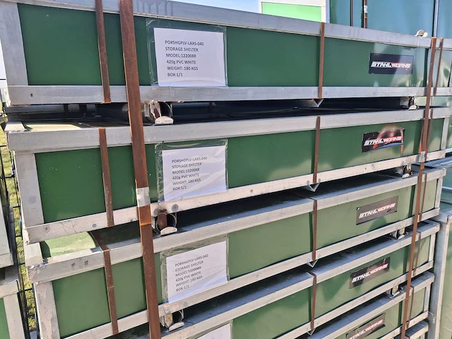 2024 stahlworks 6,1x3,66x2,44 meter opslagshelter / garagetent - afbeelding 8 van  8