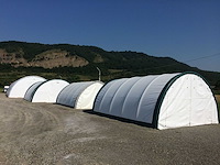 2024 stahlworks 6,1x6,1x3,66 meter opslagshelter / garagetent - afbeelding 4 van  6