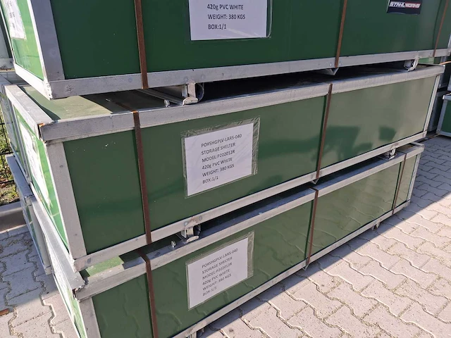 2024 stahlworks 6,1x6,1x3,66 meter opslagshelter / garagetent - afbeelding 6 van  6