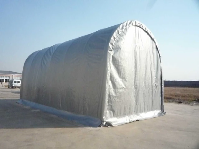 2024 stahlworks 9,2x4,3x4,3 meter opslagshelter / garagetent - afbeelding 2 van  5