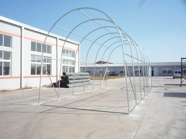 2024 stahlworks 9,2x4,3x4,3 meter opslagshelter / garagetent - afbeelding 4 van  5