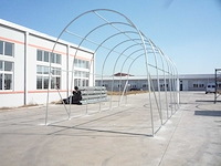 2024 stahlworks 9,2x4,3x4,3 meter opslagshelter / garagetent - afbeelding 4 van  6