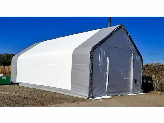 2024 stahlworks 9,76x6,1x4,88 meter opslagshelter / garagetent - afbeelding 1 van  6