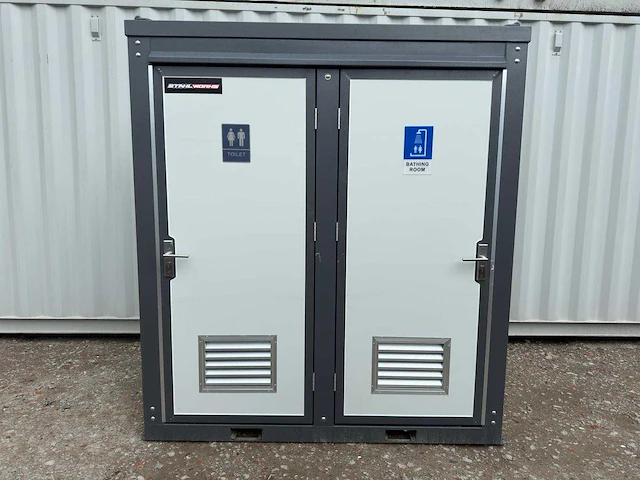 2024 stahlworks double sanitairunit / toilet en douche unit - afbeelding 1 van  15