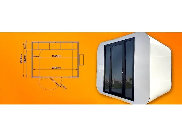 2024 stahlworks eco 3000 tiny house / atelier / kantoor - afbeelding 9 van  9