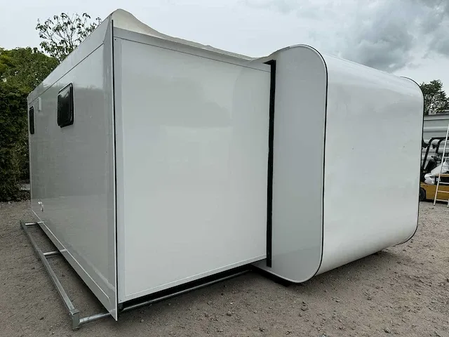 2024 stahlworks eco 6000 tiny house / atelier / kantoor uitschuifbaar - afbeelding 3 van  50