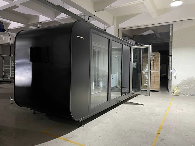2024 stahlworks eco 6000 tiny house / atelier / kantoor uitschuifbaar - afbeelding 12 van  38