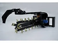 2024 stahlworks trencher kettinggraver / sleuven frees voor schranklader / skidsteer - afbeelding 1 van  6