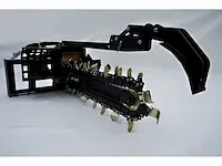 2024 stahlworks trencher kettinggraver / sleuven frees voor schranklader / skidsteer - afbeelding 2 van  6